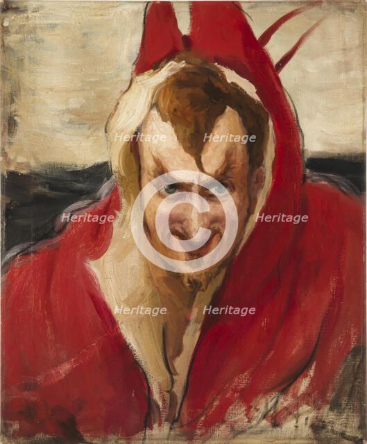 Portrait of Grigory Grigoryevich Ge (1867-1942) as Mephistopheles, 1890s.