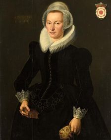 Portrait of Grietje Adriaensdr Grootes (1588-1624), 1622. Creator: Jakob Wabbe