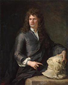 Portrait of Grinling Gibbons, 1685. Creator: Sir Godfrey Kneller