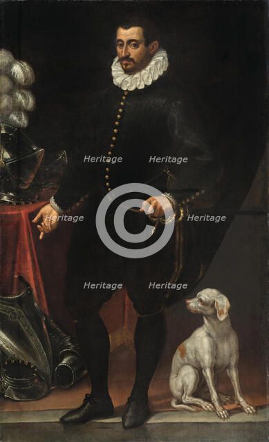 Portrait of Guglielmo Gonzaga (1538-1587), Duke of Mantua. Creator: Vicentino, Andrea (c. 1542-1617).