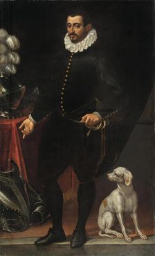 Portrait of Guglielmo Gonzaga (1538-1587), Duke of Mantua. Creator: Vicentino, Andrea (c. 1542-1617)