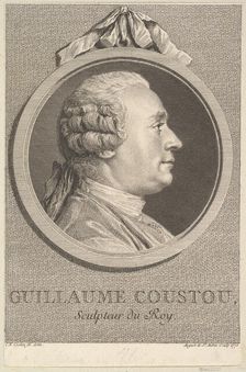 Portrait of Guillaume Coustou, 1770. Creator: Augustin de Saint-Aubin