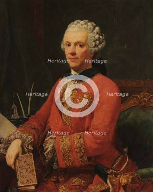 Portrait of Guillaume Du Tillot (1711-1774), c1760. Creator: Ferrari, Pietro Melchiorre (1735-1787).