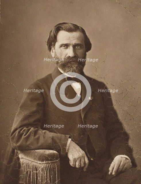 Portrait of Guiseppe Verdi (1814-1901), 1860s.