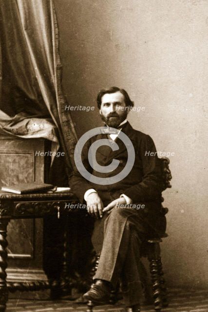 Portrait of Guiseppe Verdi (1814-1901). Creator: Anonymous.