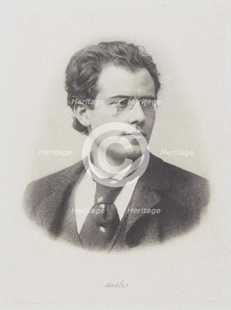 Portrait of Gustav Mahler (1860-1911), 1900s. Creator: Anonymous.