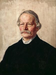 Portrait of Gustav Freytag (1816-1895), 1886-1887. Creator: Stauffer-Bern, Karl (1857-1891)