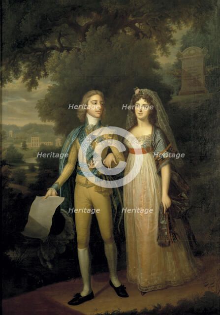 Portrait of Gustav IV Adolf of Sweden (1778-1837) and Frederica Dorothea Wilhelmina of Baden (1781-1