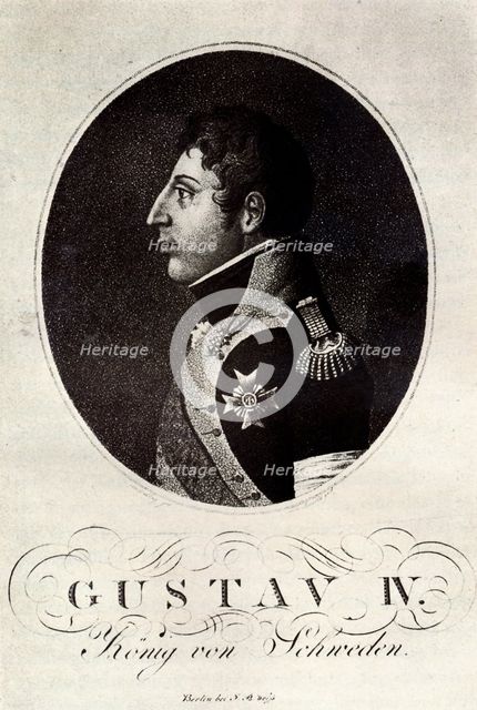 Portrait of Gustav IV Adolf of Sweden, Early 19th cen.. Artist: Anonymous  