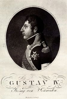 Portrait of Gustav IV Adolf of Sweden, Early 19th cen.. Artist: Anonymous