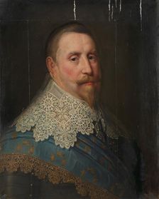 Portrait of Gustav II Adolf (1594-1632), King of Sweden, in or after c.1633. Creator: Unknown