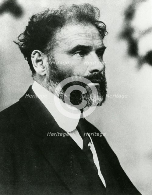 Portrait of Gustav Klimt , c. 1916. Creator: Anonymous.