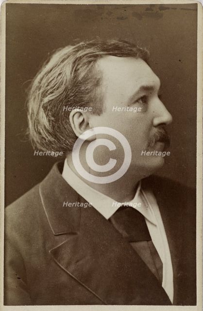 Portrait of Gustave Doré (1833-1883), 1883. Creator: Photo studio Nadar.