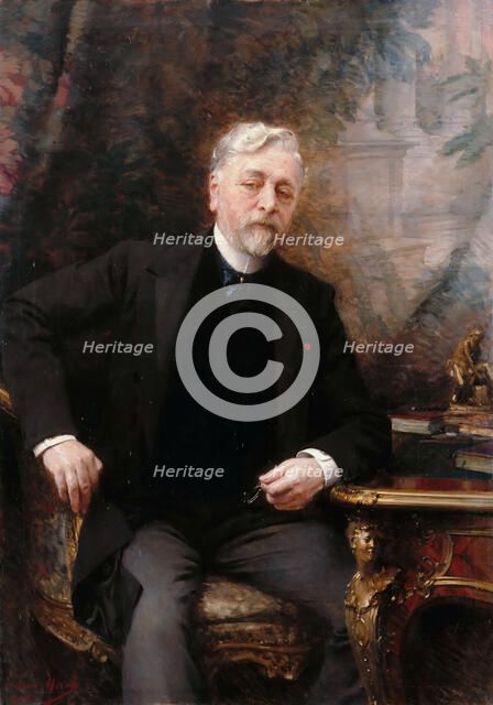 Portrait of Gustave Eiffel (1832-1923). Artist: Morot, Aimé Nicolas (1850-1913)