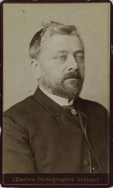 Portrait of Gustave Eiffel (1832-1923), ca. 1886-1890. Creator: Liébert, Alphonse (1827-1913)
