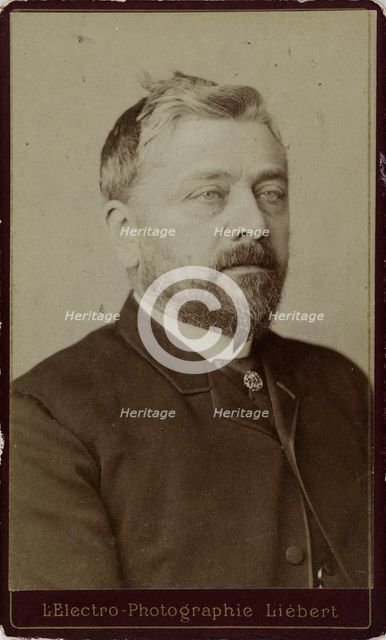 Portrait of Gustave Eiffel (1832-1923), ca. 1886-1890. Creator: Liébert, Alphonse (1827-1913).