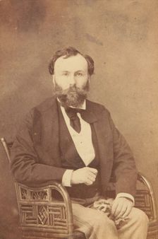 Portrait of Gustave Moreau (1826-1898), 1874. Creator: Romilly, Éliza de (active second Half of 19th cen.)