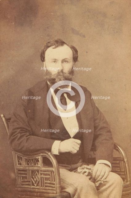 Portrait of Gustave Moreau (1826-1898), 1874. Creator: Romilly, Éliza de (active second Half of 19th cen.).