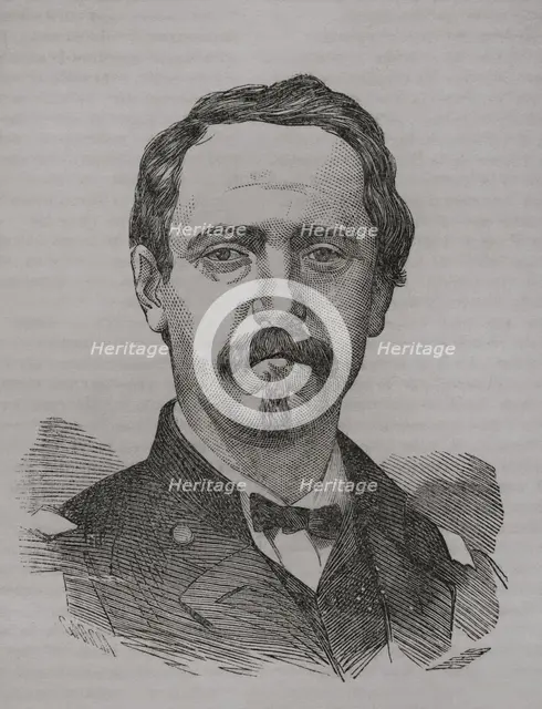Portrait of Gustave Paul Cluseret (1823-1900), French military officer and politician, 1871. Creator: Unknown.