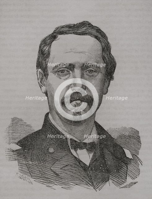 Portrait of Gustave Paul Cluseret (1823-1900), French military officer and politician, 1871. Creator: Unknown.