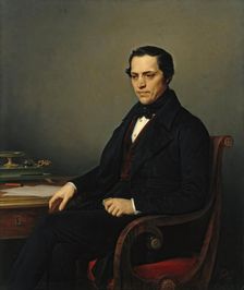 Portrait of D.E. Benardaki, 1844. Creator: Charles Auguste Guillaume Steuben