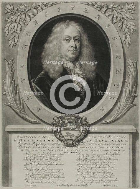 Portrait of D. Hieronymous van Beverningk, n.d. Creator: Abraham Blooteling.