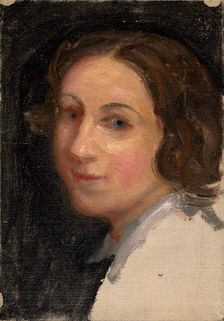 Portrait of D. Rosulková-Kubíková, 1931. Creator: Stefan Straka