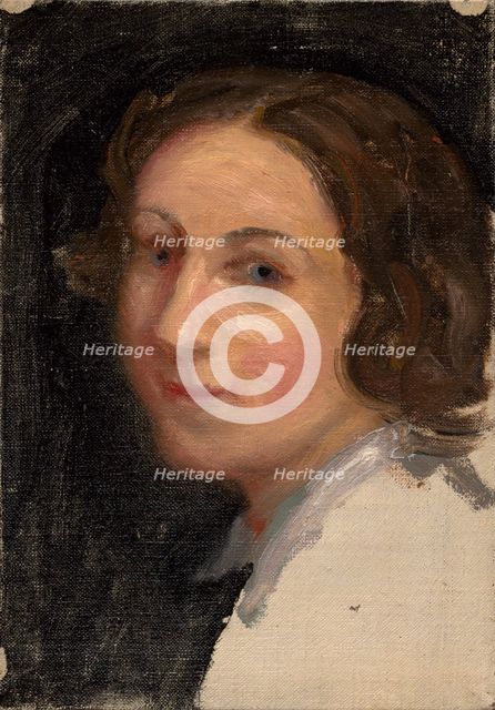 Portrait of D. Rosulková-Kubíková, 1931. Creator: Stefan Straka.
