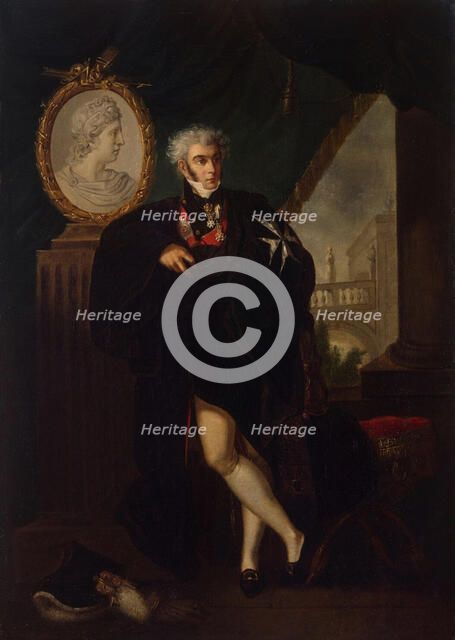 Portrait of Dmitry Lvovich Naryshkin (1758-1838), Early 19th cen.. Artist: Guttenbrunn, Ludwig (1750-1819)