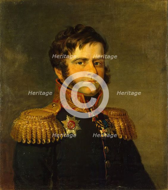 Portrait of Dmitry P. Neverovsky (1771-1813), 1822. Creator: Workshop of George Dawe.