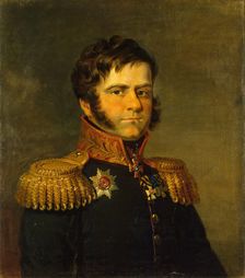 Portrait of Dmitry P. Neverovsky (1771-1813), 1822. Creator: Workshop of George Dawe