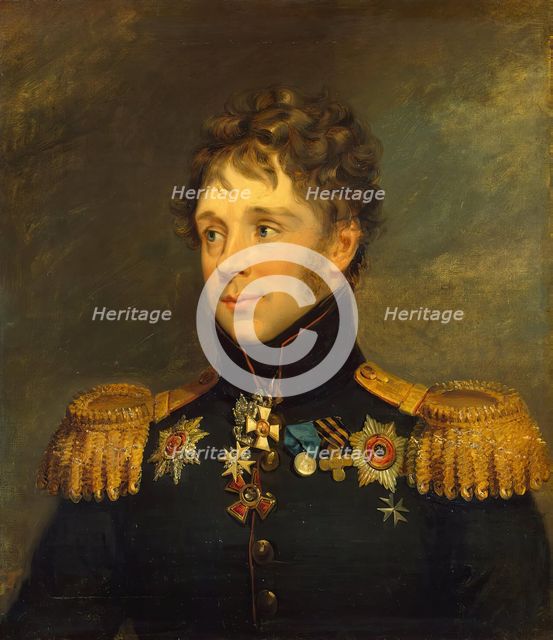 Portrait of Dmitry P. Rezvy (1762-1823), 1822. Creator: Workshop of George Dawe.