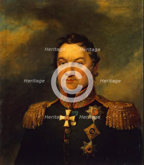 Portrait of Dmitry S. Dokhturov (1756/59-1816), 1819. Creators: George Dawe, Workshop of George Dawe.