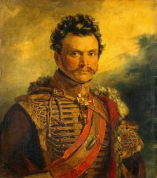 Portrait of Dmitry V. Vasilchikov (1778-1859) (2nd), 1822. Creator: Workshop of George Dawe