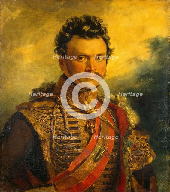 Portrait of Dmitry V. Vasilchikov (1778-1859) (2nd), 1822. Creator: Workshop of George Dawe.