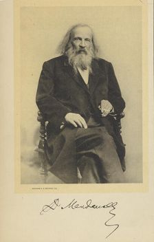 Portrait of Dmitri Mendeleev, c. 1900. Creator: Anonymous