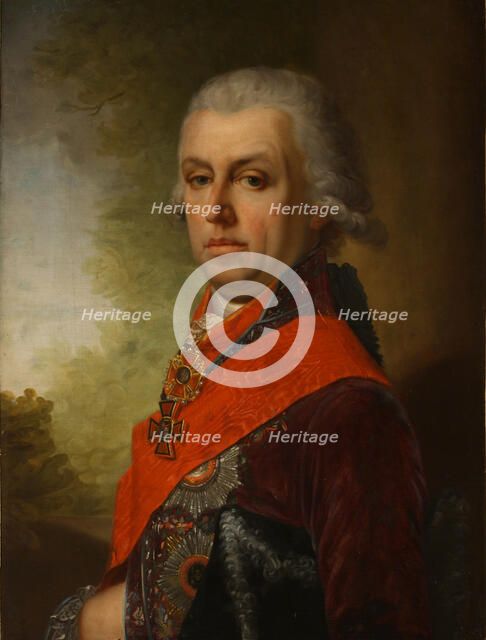 Portrait of Dmitri Prokofievich Troshchinsky (1754-1829), 1800s. Artist: Anonymous  