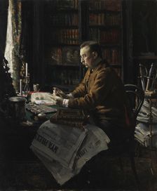 Portrait of Doctor Herman Frithiof Antell, 1886. Creator: Akseli Gallen-Kallela