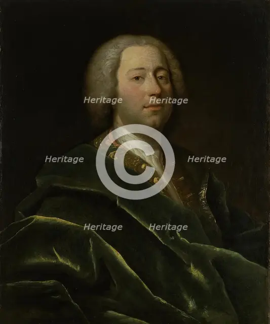 Portrait of Doctor I.A. Atsaretti of Peter I, 1717. Creator: Johann Balthasar Frankart.