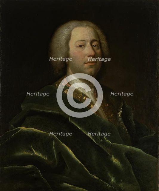 Portrait of Doctor I.A. Atsaretti of Peter I, 1717. Creator: Johann Balthasar Frankart.