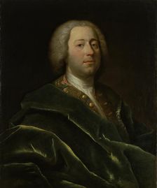 Portrait of Doctor I.A. Atsaretti of Peter I, 1717. Creator: Johann Balthasar Frankart