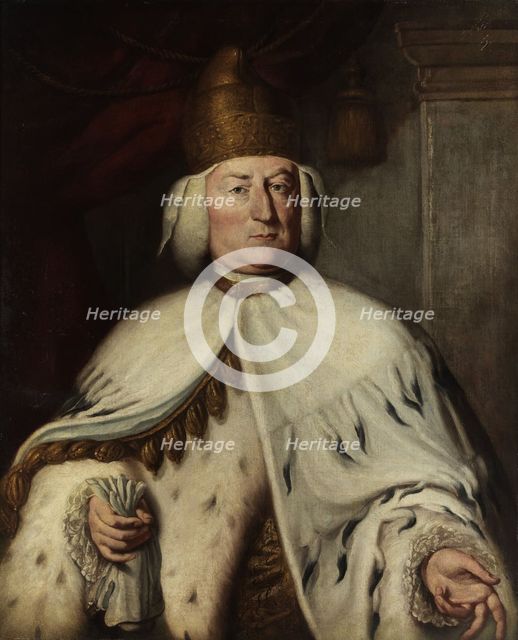 Portrait of Doge Alvise IV Mocenigo (1701-1778), 18th century. Creator: Anon.