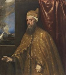 Portrait of Doge Francesco Venier, 1554. Creator: Titian