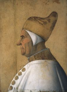 Portrait of Doge Giovanni Mocenigo, c. 1480. Creator: Bellini, Gentile (ca. 1429-1507)