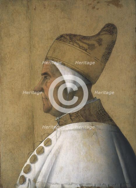 Portrait of Doge Giovanni Mocenigo, c. 1480. Creator: Bellini, Gentile (ca. 1429-1507).