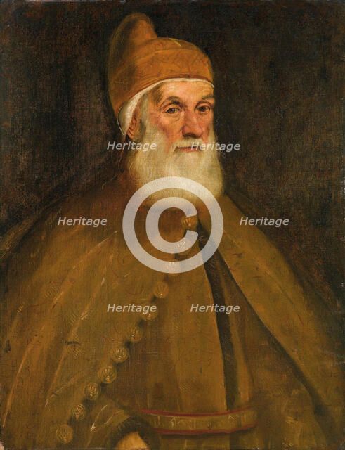 Portrait of Doge Girolamo Priuli, 1550. Creator: Tintoretto, Jacopo (1518-1594).