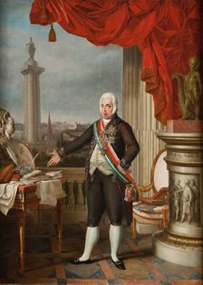 Portrait of Dom John VI (1767-1826), King of Portugal, Brazil and the Algarves, 19th century. Creator: Sequeira, Domingos de (1768-1837)