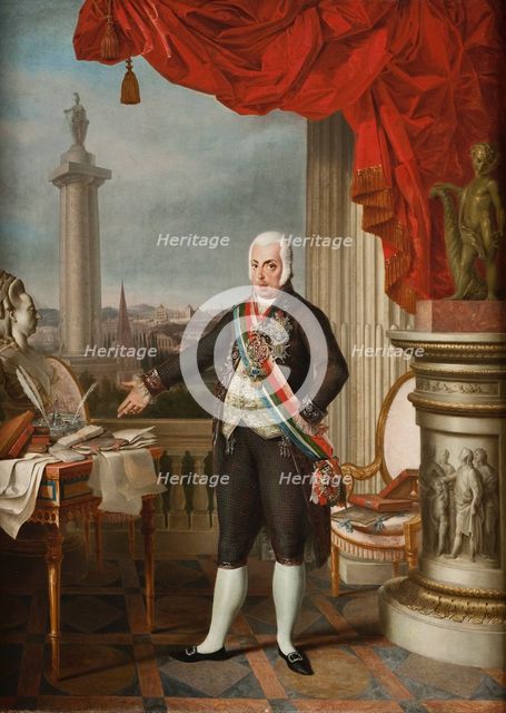 Portrait of Dom John VI (1767-1826), King of Portugal, Brazil and the Algarves, 19th century. Creator: Sequeira, Domingos de (1768-1837).