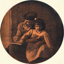Portrait of Domenico Morelli and his Grandchild c1900 (1901-1902). Artist: Alinari