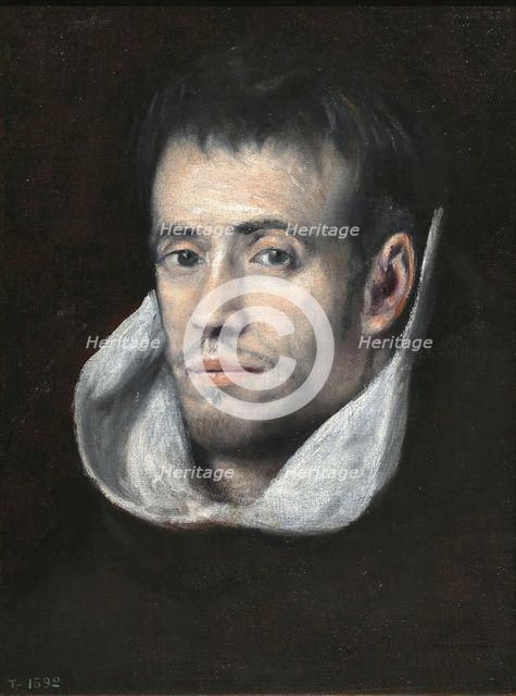 Portrait of Dominican (or Trinitarian) Friar, between c1600 and c1650. Creator: El Greco.